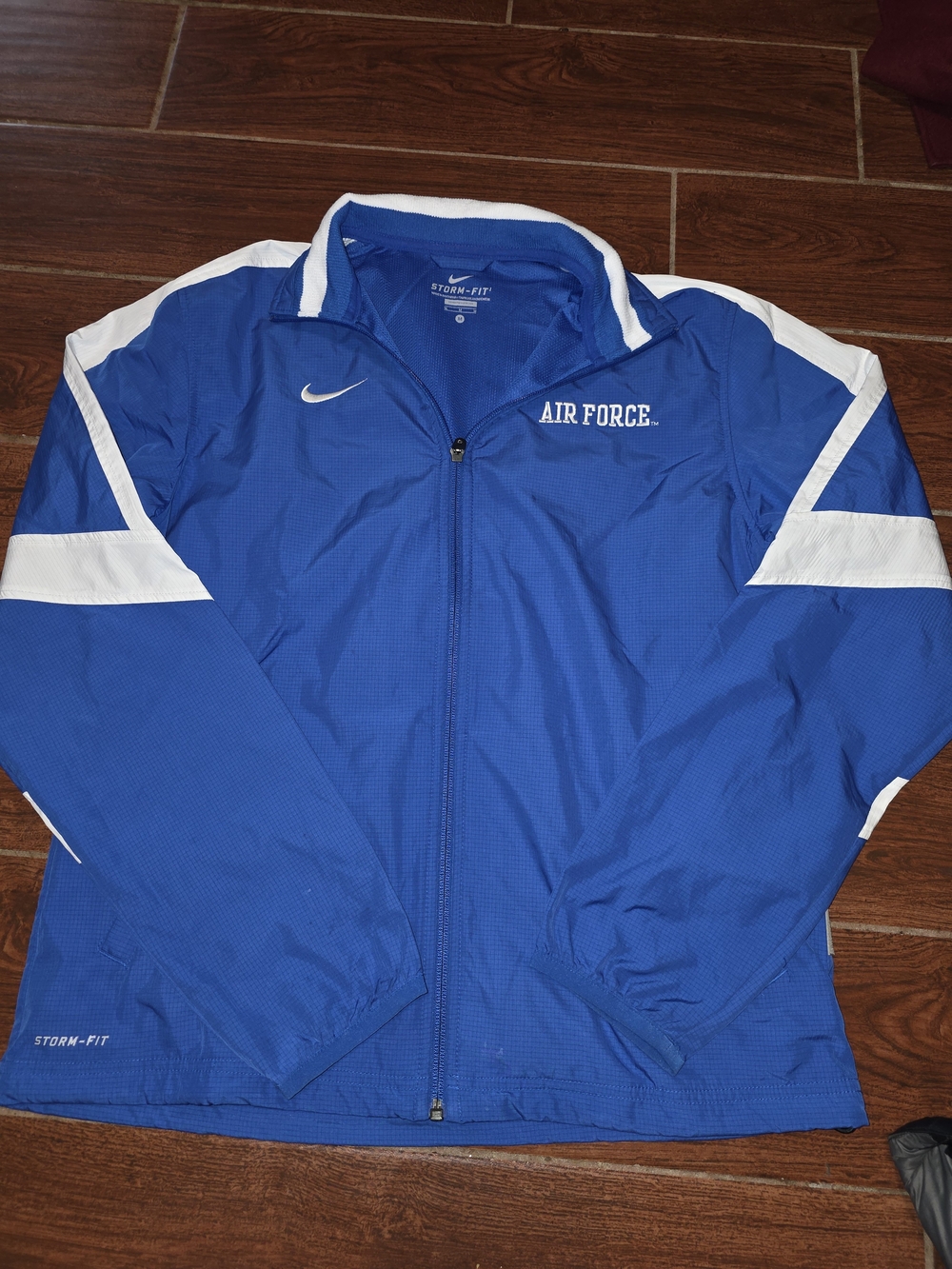 Nike Blue & White Storm-Fit Athletic Track Jacket